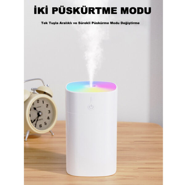 H2O Humidifier 400 Ml Ulrasonik Makinesi Ve Aroma Difüzörü - Görsel 2