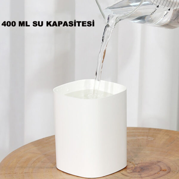 H2O Humidifier 400 Ml Ulrasonik Makinesi Ve Aroma Difüzörü - Görsel 4