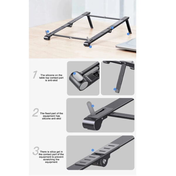 Ayarlanabilir Laptop Standı 7 Kademe - Görsel 6