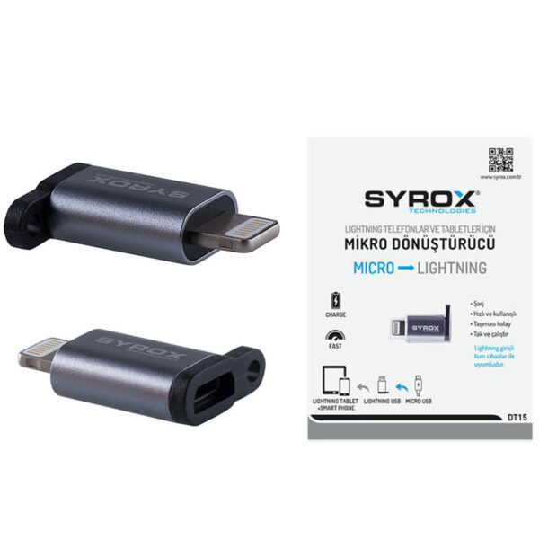 Micro USB Giriş, Lightning Çıkış OTG Dönüştürücü - Görsel 2