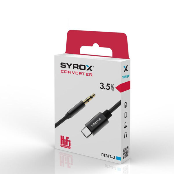 Type-C To 3.5mm Jack Çevirici, Dönüştürücü Aparatı (Siyah ve Beyaz Renk Seçeneği) - Görsel 3