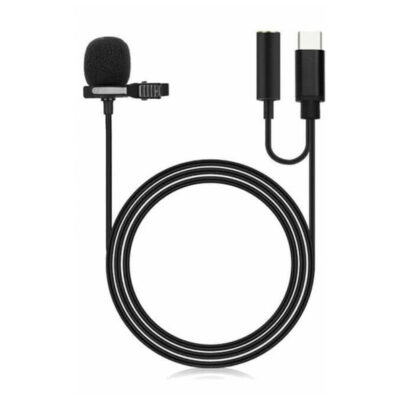 Telefon Uyumlu Yaka Mikrofonu Type-C Girişli